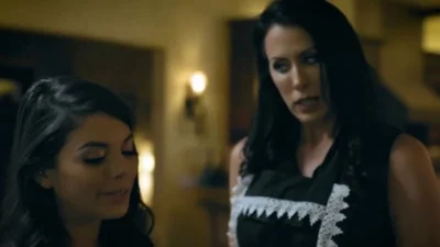 Stepmom turns her naughty stepdaughter into a personal waitress for her wild parties