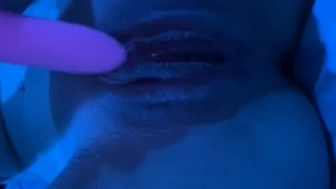 Lily gets naughty with her new vibrator and lets Jason watch her squirt