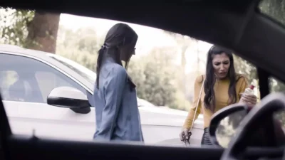 Bullying turns into a steamy lesbian revenge fantasy with these two bitches going wild!